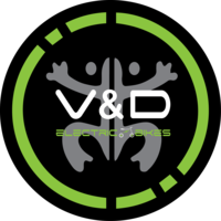 V and D Electric Bikes logo