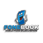 Fonebook : The phone and vape shop logo