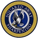 SQUARED AWAY SHARPENING logo