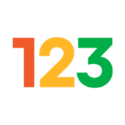 123Milhas logo