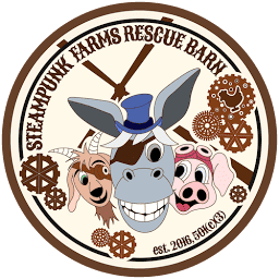 Steampunk Farms Rescue Barn logo