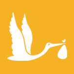 The Thrifty Stork logo
