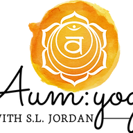 Aum Yoga with S.L. Jordan logo