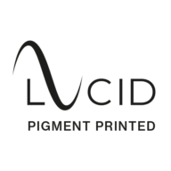 PIGMENT PRINTED at Lucid logo