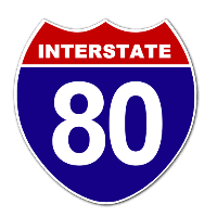 I-80 Exit Guide logo