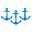 The Three Mariners logo