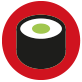 Roll With Me Sushi logo