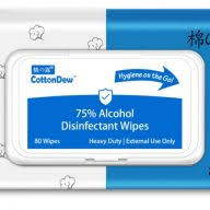 CottonDew 75% Alcohol Wipes logo