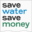 Save Water Save Money logo