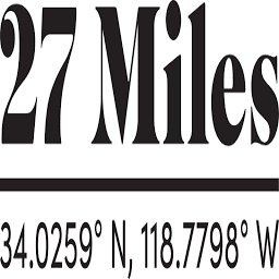 27 miles malibu logo