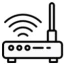 Moving internet logo